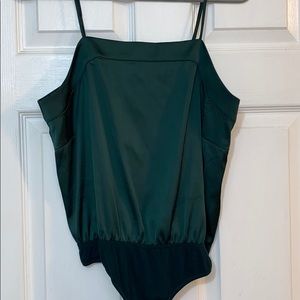 Lulus Emerald Green Bodysuit. Size Large